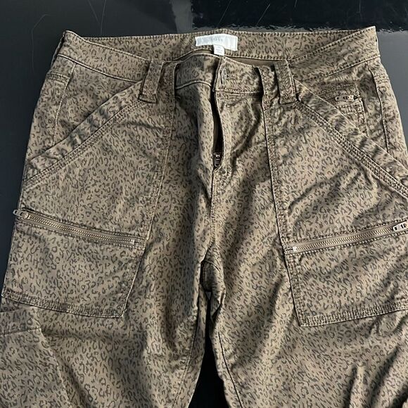 Joie Park French Army Green  Animal Print Skinny Jeans 29 - Picture 11 of 14